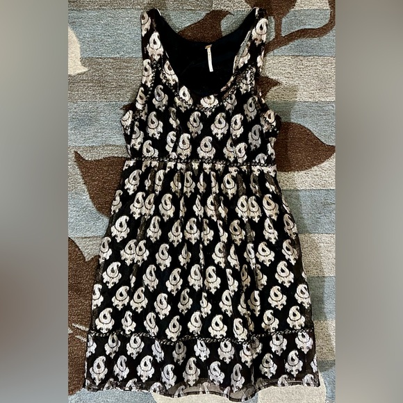 Free People Sleeveless Metallic Studded Jacquard Mini Dress - Picture 6 of 11